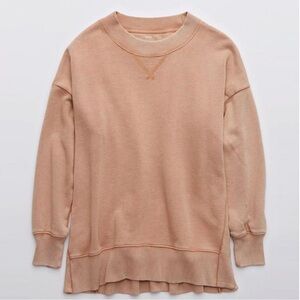 Aerie Good Vibes Split Hem Sweatshirt Top